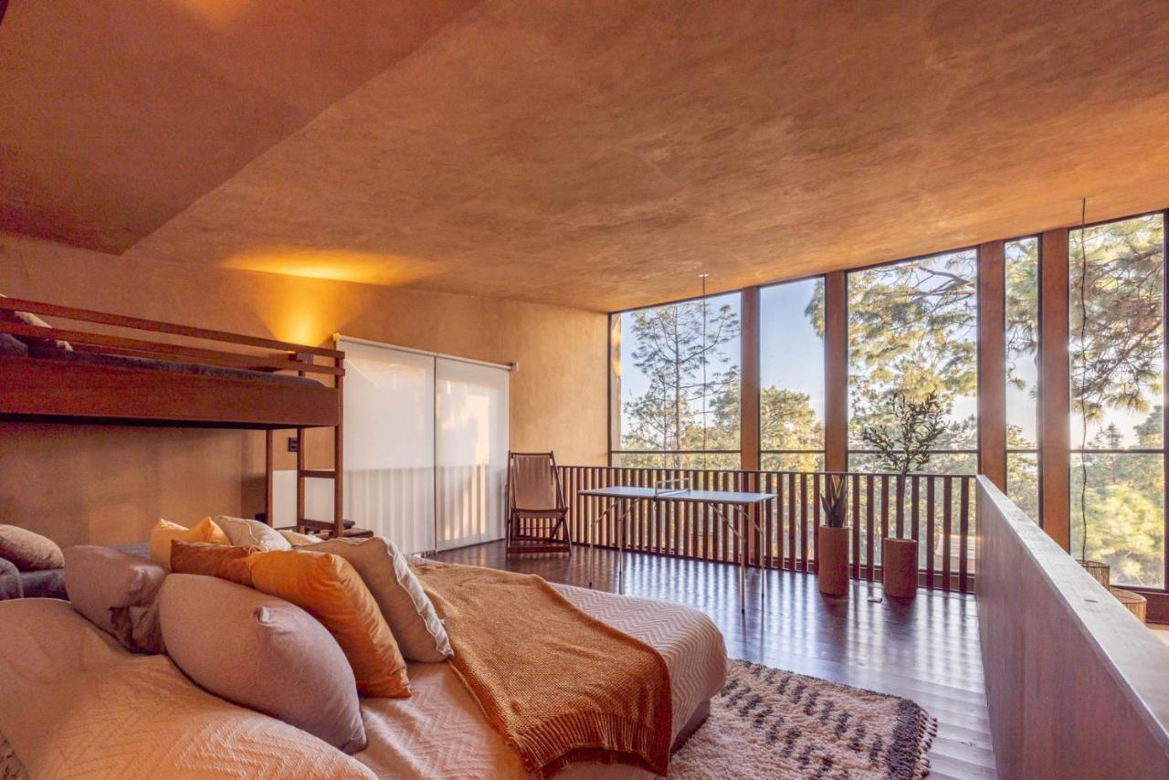 Cabana Lujo Con Alberca Climatizada Vistas Al Bosque De Mazamitla Eksteriør billede